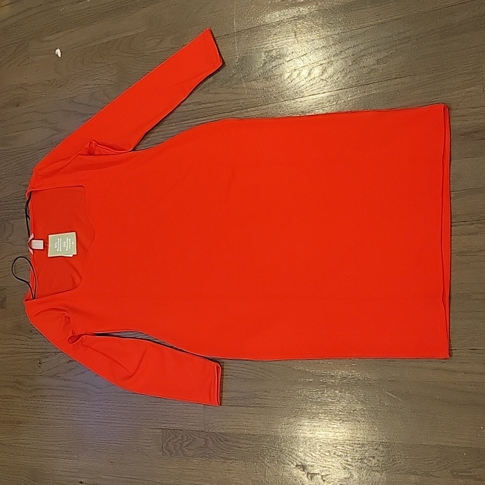 H&M orange midi dress dress